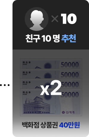 ģ�� 10�� ��õ ��ȭ�� ��ǰ�� 40����